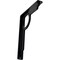 Ekena Millwork Maria Wrought Iron Bracket, (Single center brace), Powder Coated Black 1 1/2"W x 7 1/2"D x 10"H BKTM01X07X10SMA - alternate 1